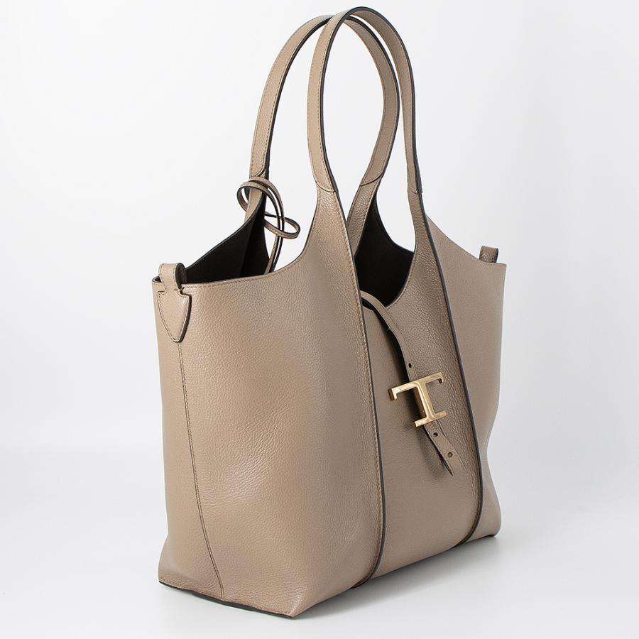 TOD'S（トッズ） トートバッグ ベージュ T TIMELESS T タイムレス