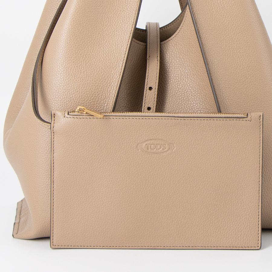 TOD'S（トッズ） トートバッグ ナチュラル T TIMELESS T タイムレス