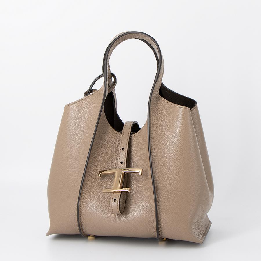 TOD'S（トッズ） トートバッグ ミニ ベージュ T TIMELESS T タイムレス