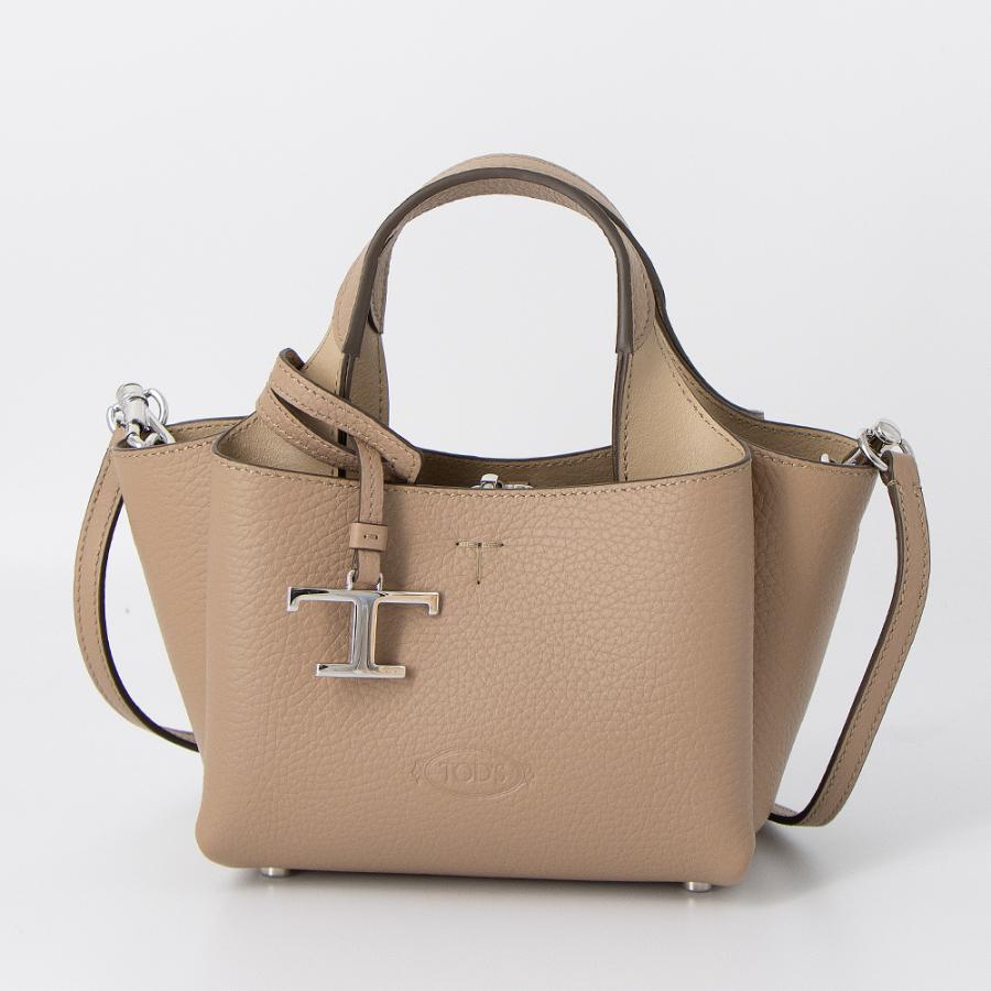 TOD'S（トッズ） トートバッグ(2WAY仕様) マイクロ Tタイムレス