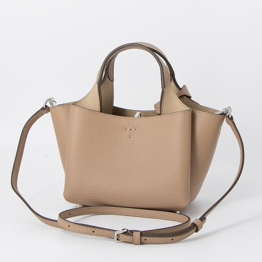 TOD'S（トッズ） トートバッグ(2WAY仕様) マイクロ Tタイムレス