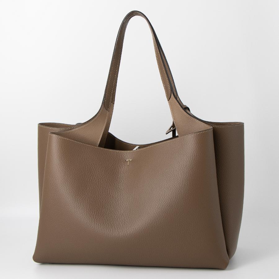TOD'S（トッズ） トートバッグ ミディアム Tタイムレス ブラウン T