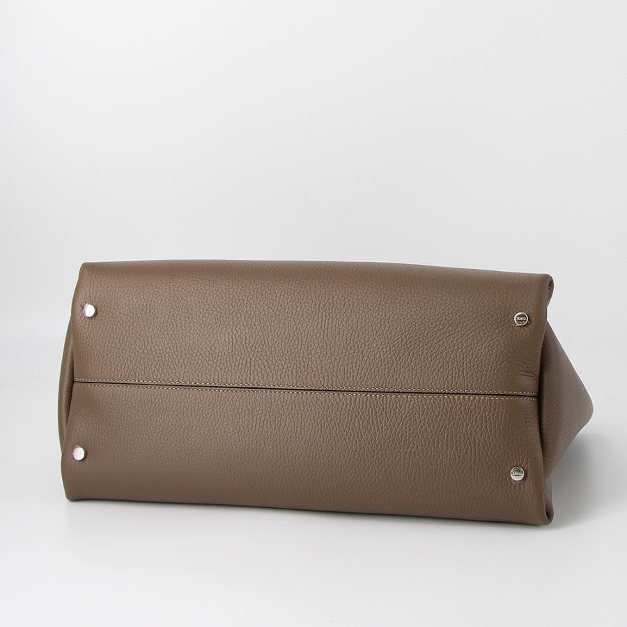 TOD'S（トッズ） トートバッグ ミディアム Tタイムレス ブラウン T