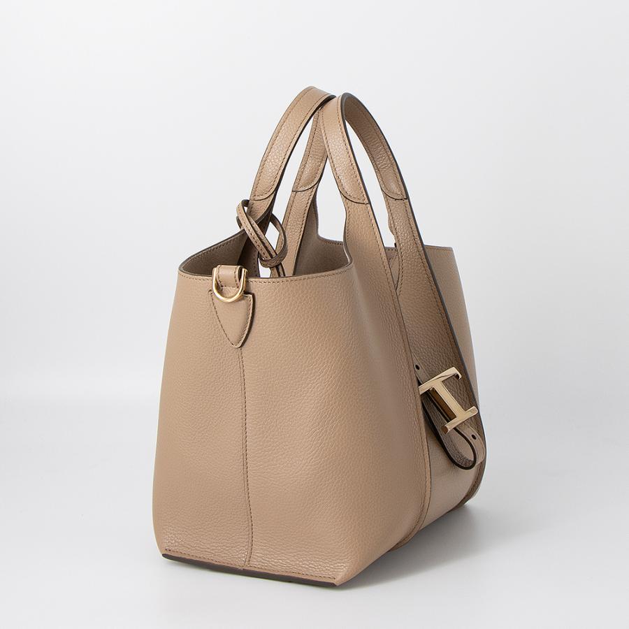 TOD'S（トッズ） トートバッグ ミニ ナチュラル T TIMELESS T