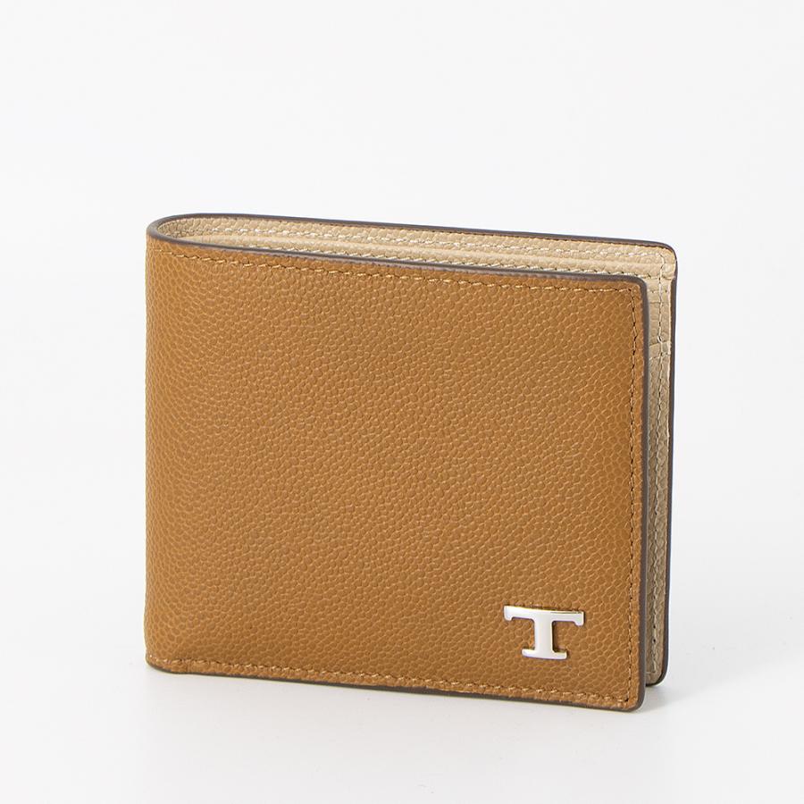 付属品　TOD'S タイムレス　二つ折り財布　ブラウン　キャメル　財布　トッズ トッズ TOD'S 財布 二つ折り財布 折りたたみ財布 小銭入れ付き 小物