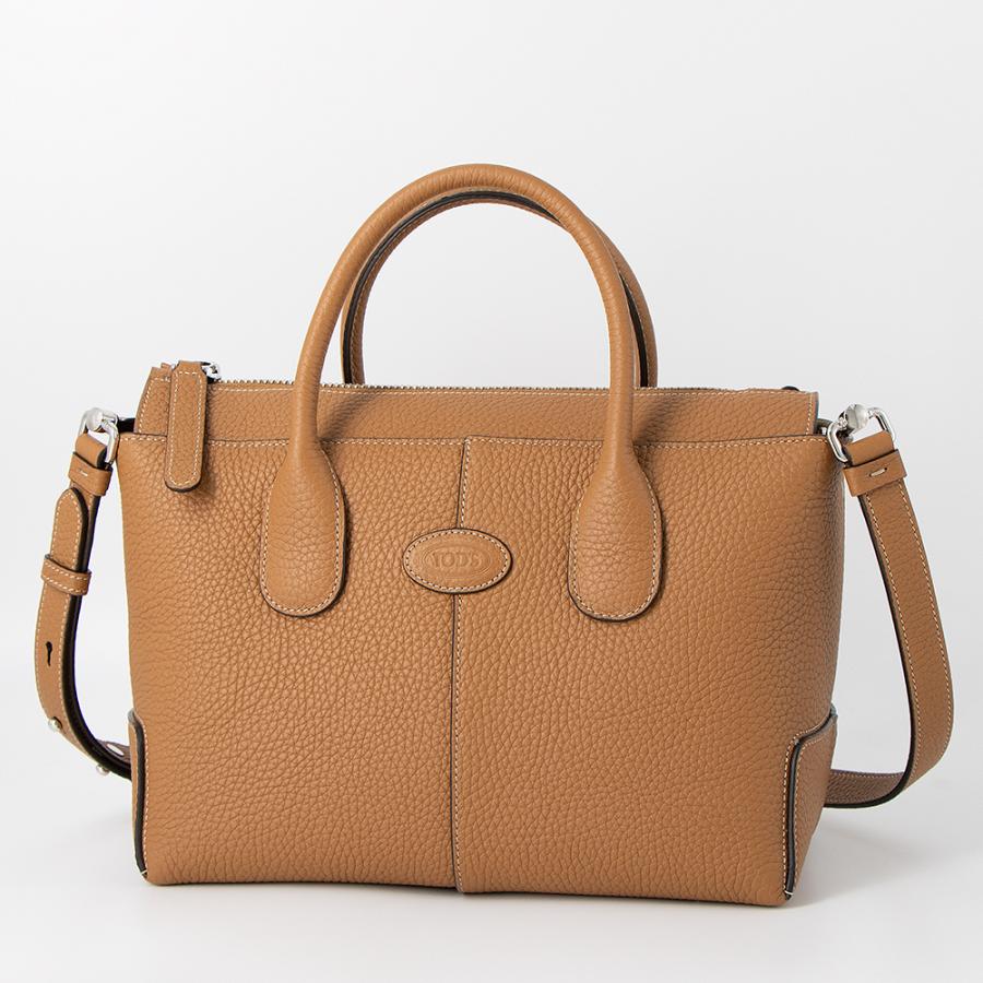 【最終価格】TOD’S トッズ ハンドバッグ ロゴ金具 ブラウン（美品） TOD'S（トッズ） ハンドバッグ(2WAY仕様) スモール DIバッグ