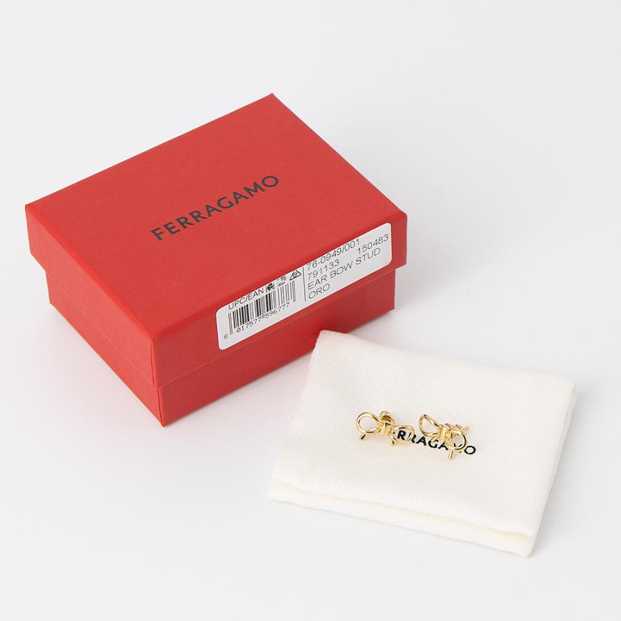 FERRAGAMO（フェラガモ） ピアス リボンモチーフ ORECCHINI CON FIOCCO