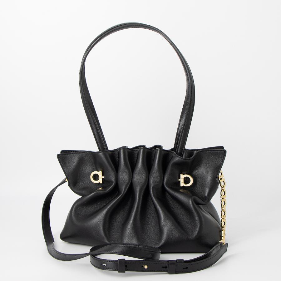 FERRAGAMO（フェラガモ） トートバッグ(2WAY仕様) ブラック SOFT BAG
