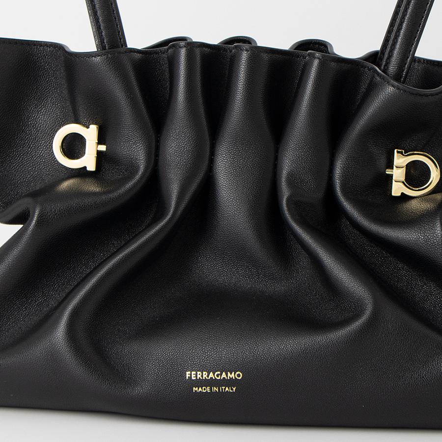 FERRAGAMO（フェラガモ） トートバッグ(2WAY仕様) ブラック SOFT BAG