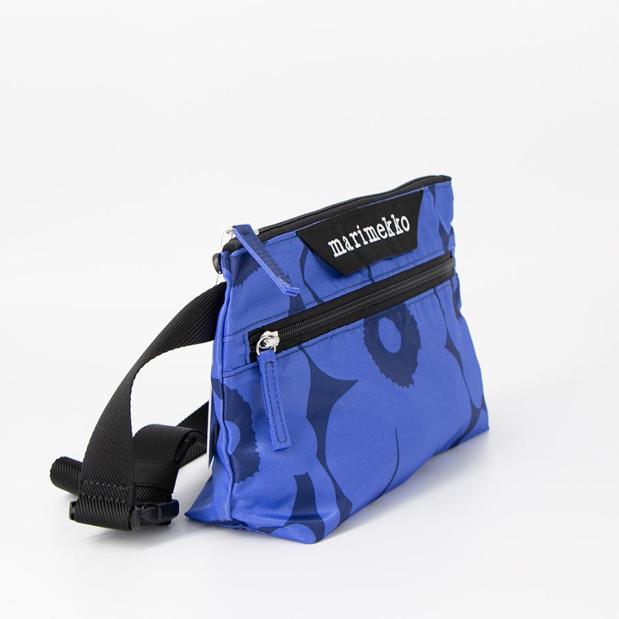 【フィンランド】マリメッコ ショルダーバッグ＆Tシャツ 2点セット/ブルー③ marimekko（マリメッコ） ショルダーバッグ ブルー/ダークブルー Neat