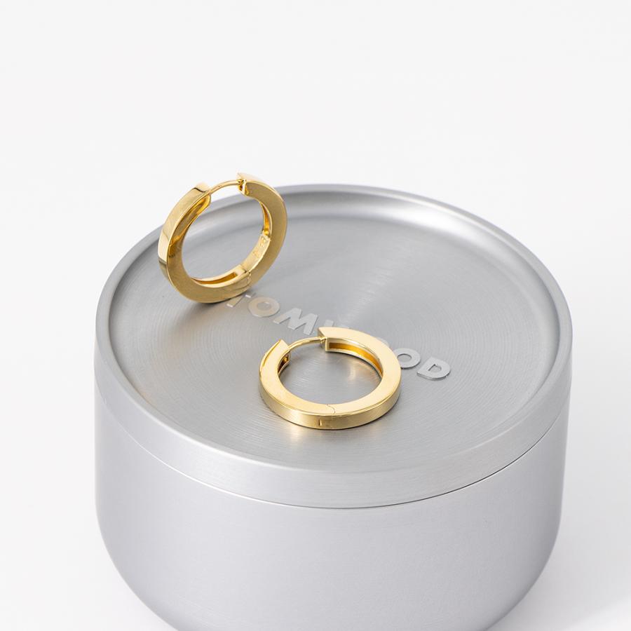トムウッド TOM WOOD ピアス ゴールド ベックフープス ミディアム Beck Hoops Medium Gold 101598 925 18kの画像