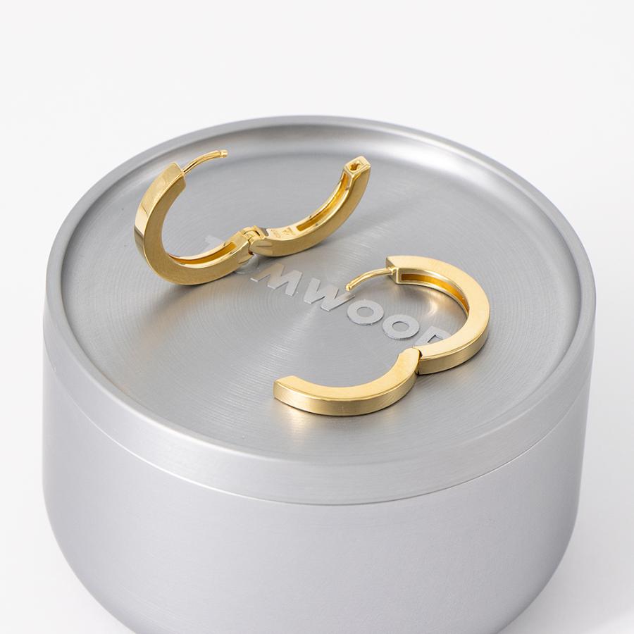 トムウッド TOM WOOD ピアス ゴールド ベックフープス ミディアム Beck Hoops Medium Gold 101598 925 18kの画像