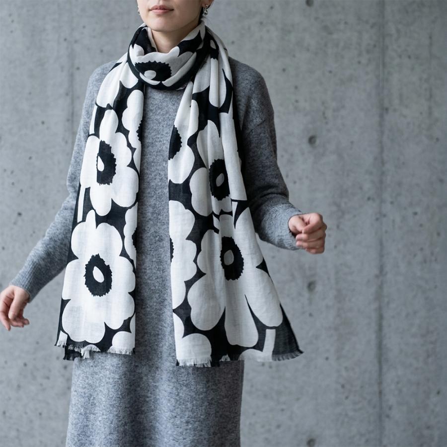 marimekko（マリメッコ） マフラー スカーフ ストール ホワイト