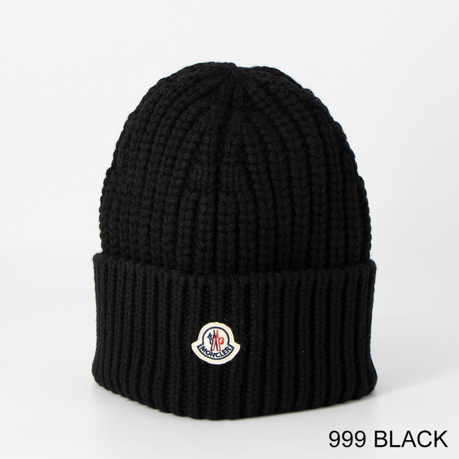 MONCLER（モンクレール） ニットキャップ リブ編み 3B000 48 M4281