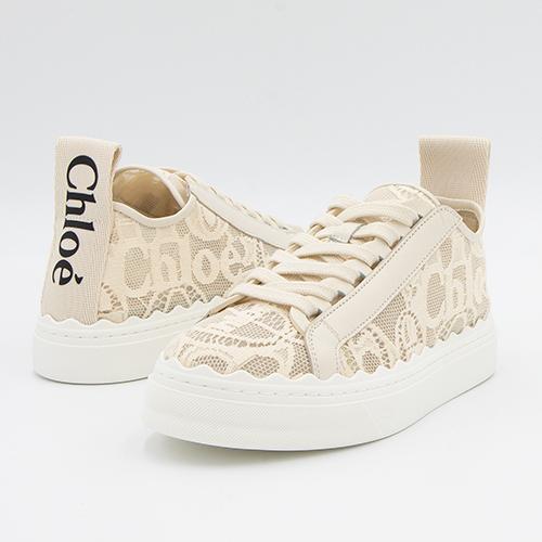 ハッピープライス】クロエ CHLOE レース LAUREN スニーカー マイルド