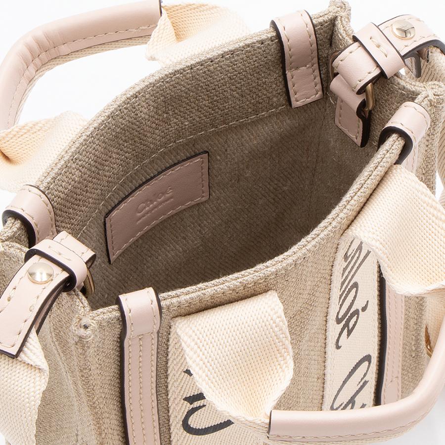 Chloe クロエ CHLOE ノースサウスミニトートバッグ WOODY Chloe クロエ CHLOE ノースサウスミニトートバッグ WOODY