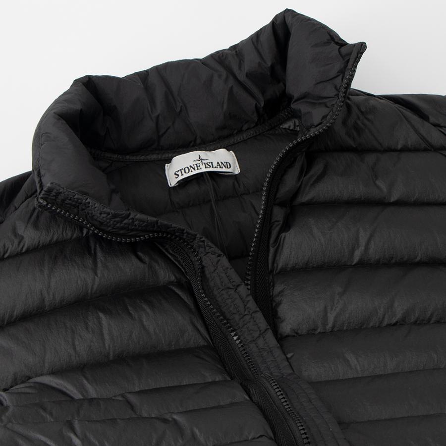 ストーンアイランド STONE ISLAND メンズ ダウンベスト ブラック LOOM WOVEN CHAMBERS NYLON DOWN-TC G100007 S0024 V0029 BLACKの画像