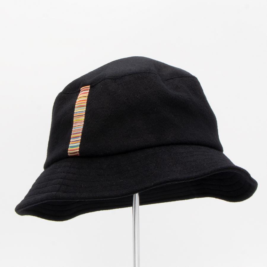 Paul Smith ポールスミス　バケットハット黒 Cropped Logo