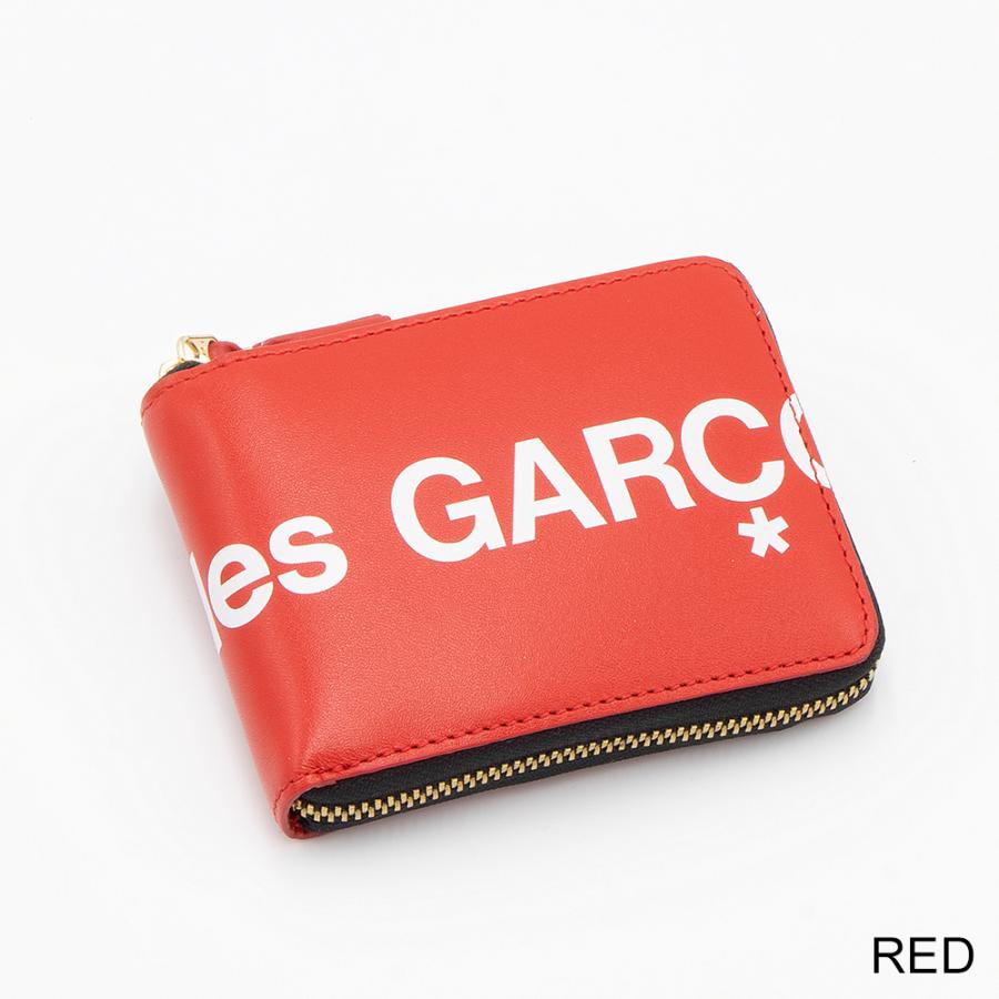 コムデギャルソン ケース HUGE LOGO L字ファスナー ミニ財布 COMME des GARCONS（コムデギャルソン） ラウンドファスナー財布 HUGE