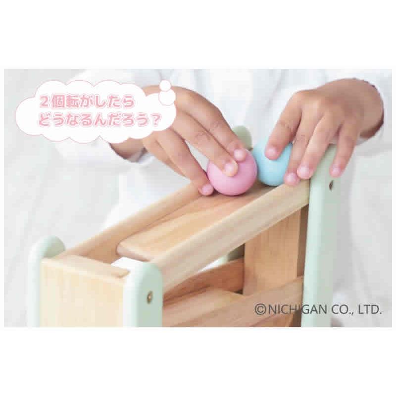 NICHIGAN（ニチガン） 木のおもちゃ わくわくスロープ スロープトイ