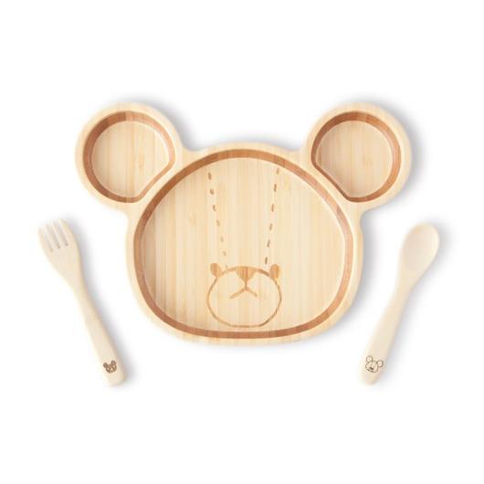 FUNFAM 竹食器 くまのがっこう ジャッキー ランチプレートセット出産