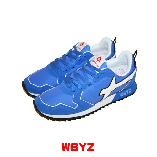 W6YZ ウィズ メンズ スニーカー シューズ イタリアブランド 青 1C77 