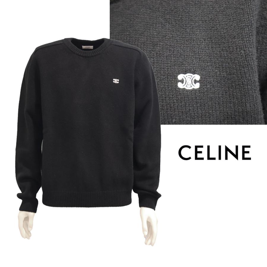 CELINE（セリーヌ） メンズ ニット ウール&カシミア トリオンフ クルー