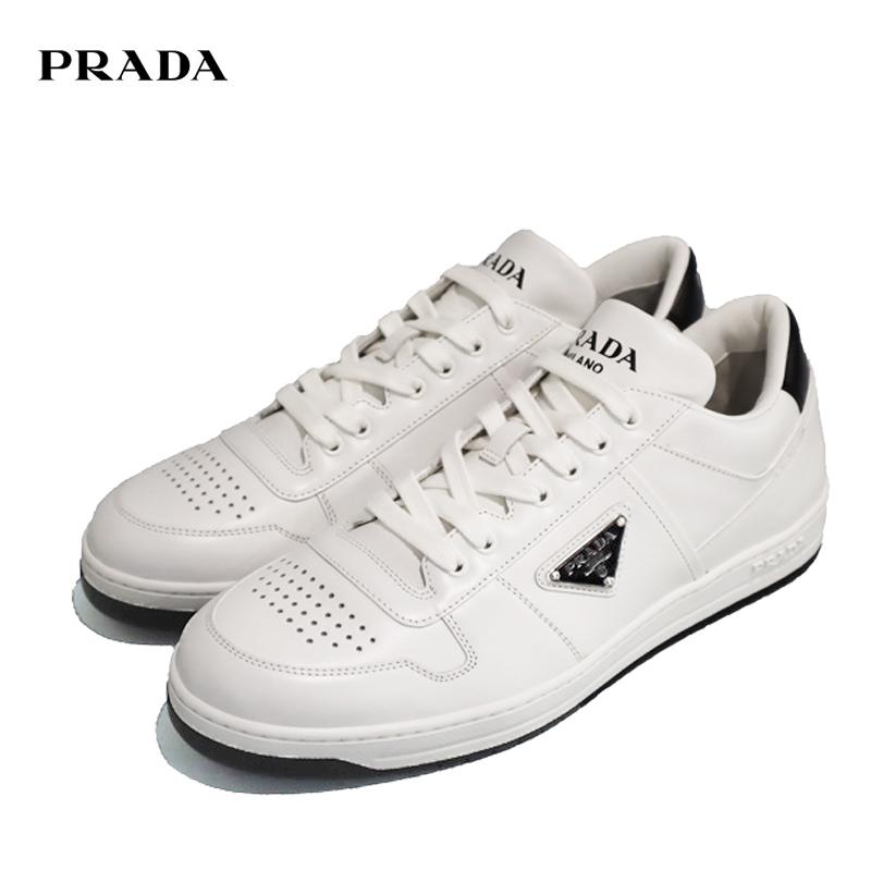 プラダ PRADA メンズ スニーカー ダウンタウン レザー スニーカー :2ee364:Grande Albero - 通販 - Yahoo
