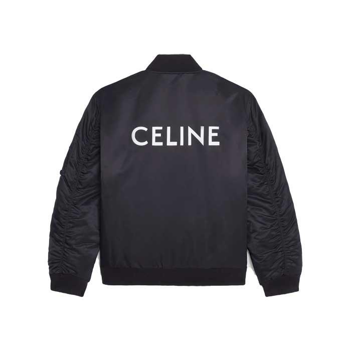 CELINE セリーヌ メンズ ボンバージャケット / ナイロンツイル CELINE セリーヌ メンズ ボンバージャケット / ナイロンツイル