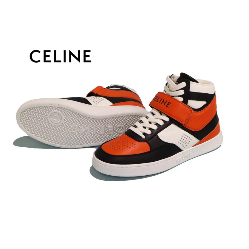 CELINE セリーヌ メンズ ハイカット レザースニーカー celine trainer 