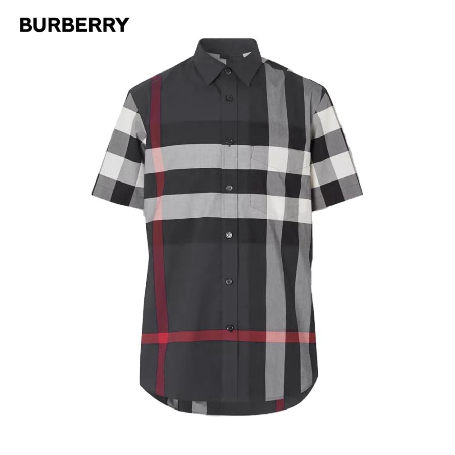 BURBERRY LONDON ノバチェック 半袖 コットン シャツ カノコ Ｌ BURBERRY（バーバリー） 半袖シャツ BURBERRY burberry メンズ