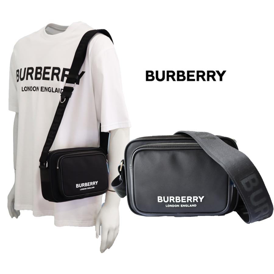 BURBERRY burberry バーバリー メンズ ロゴプリント ナイロン クロスボディバッグ :80490941:Grande