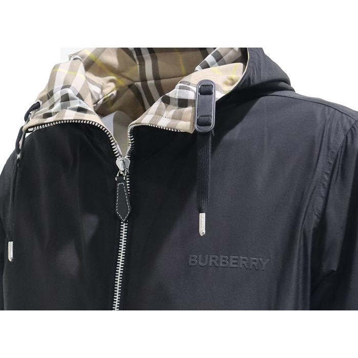 BURBERRY burberry バーバリー メンズ チェック リバーシブル フーデッドジャケット ナイロンジャケット フーディー 8054481 1002 TRUFFLE IP CHECK｜grandealbero｜15