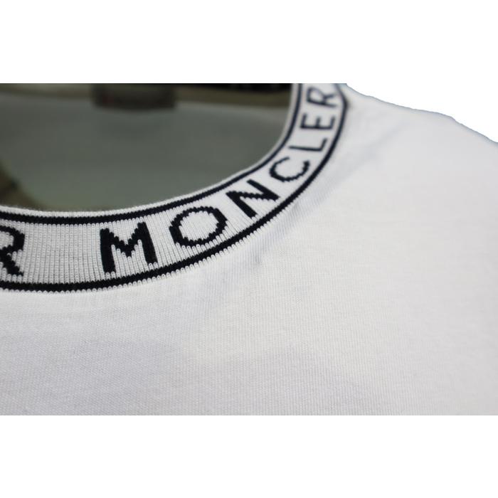 2024 モンクレール メンズ メンズ 半袖Tシャツ MONCLER moncler ネック リブロゴ｜grandealbero｜07