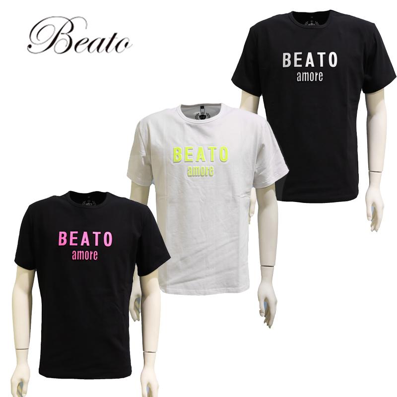 2021春夏新作 BEATO ベアート メンズ ロングTシャツ 半袖 丸首  