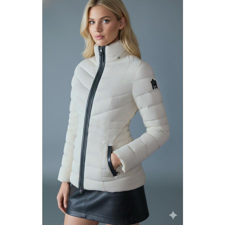 大人気 マッカージュ レディース ダウンジャケット PATSY-BX ダウンコート ショート ファーあり MACKAGE 最強ストレッチダウン クリームカラー | Mackage | 04