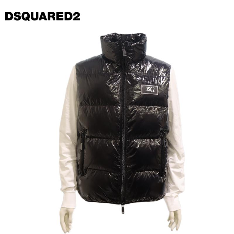 DSQUARED2（ディースクエアード） メンズ ダウンベスト ナイロン D2