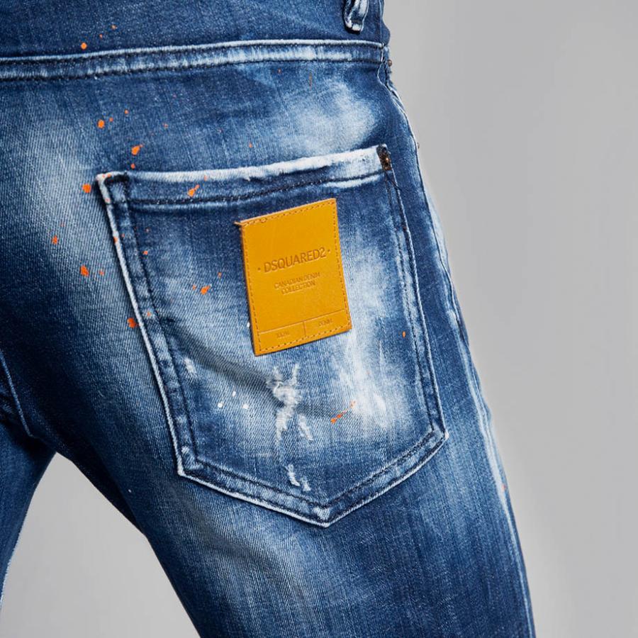 Dsquared2 ディースクエアード ｄ2 メンズ ジーパン ジーンズ デニム ブルー クールガイ Medium Orange Country Wash Cool Guy Jeans S74lb0798 Grande Albero 通販 Yahoo ショッピング