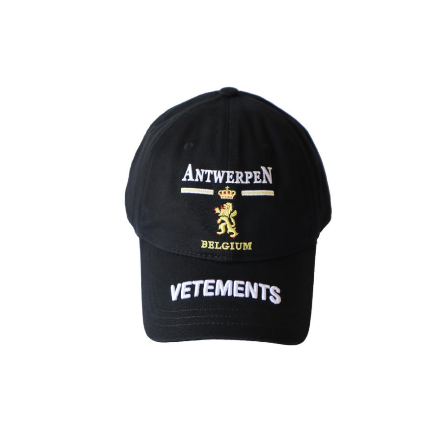 VETEMENTS ヴェトモン アントワープ ロゴキャップ 帽子 刺繍 ユニ  