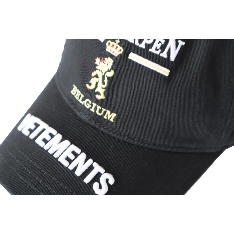 VETEMENTS ヴェトモン アントワープ ロゴキャップ 帽子 刺繍 ユニ  