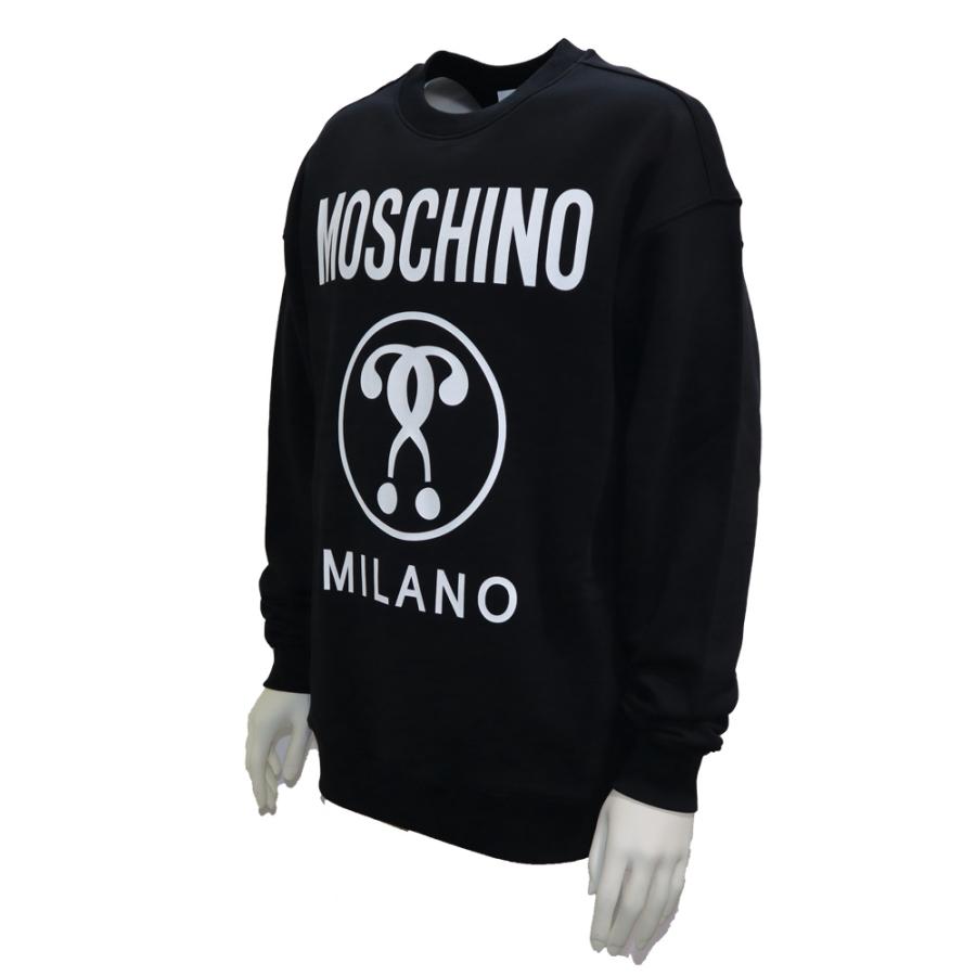 MOSCHINO モスキーノ メンズ トレーナースウェット シャツ ダブルクエスチョンマークプリント ZPJ1704 7027｜grandealbero｜03