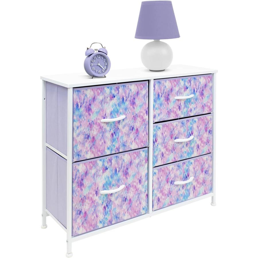 Sorbus　Dresser　with　Frame　Office　College　Home　End　Steel　Bedside　Dresser　Table　Drawers　for　Night　Stand　Accessories　Dorm　Bedroom　Furniture