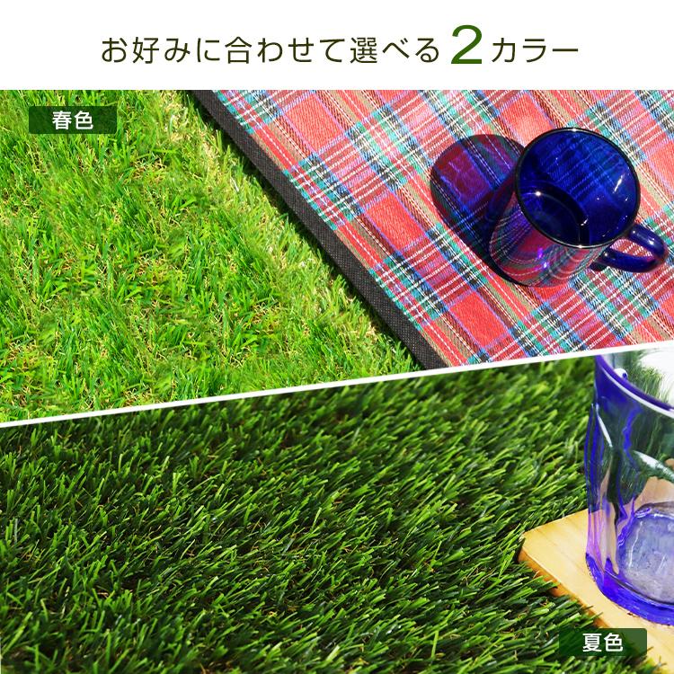 春色】リアル 人工芝 ロール タイプ 1m×10m 芝丈35mm 芝生マット 2層
