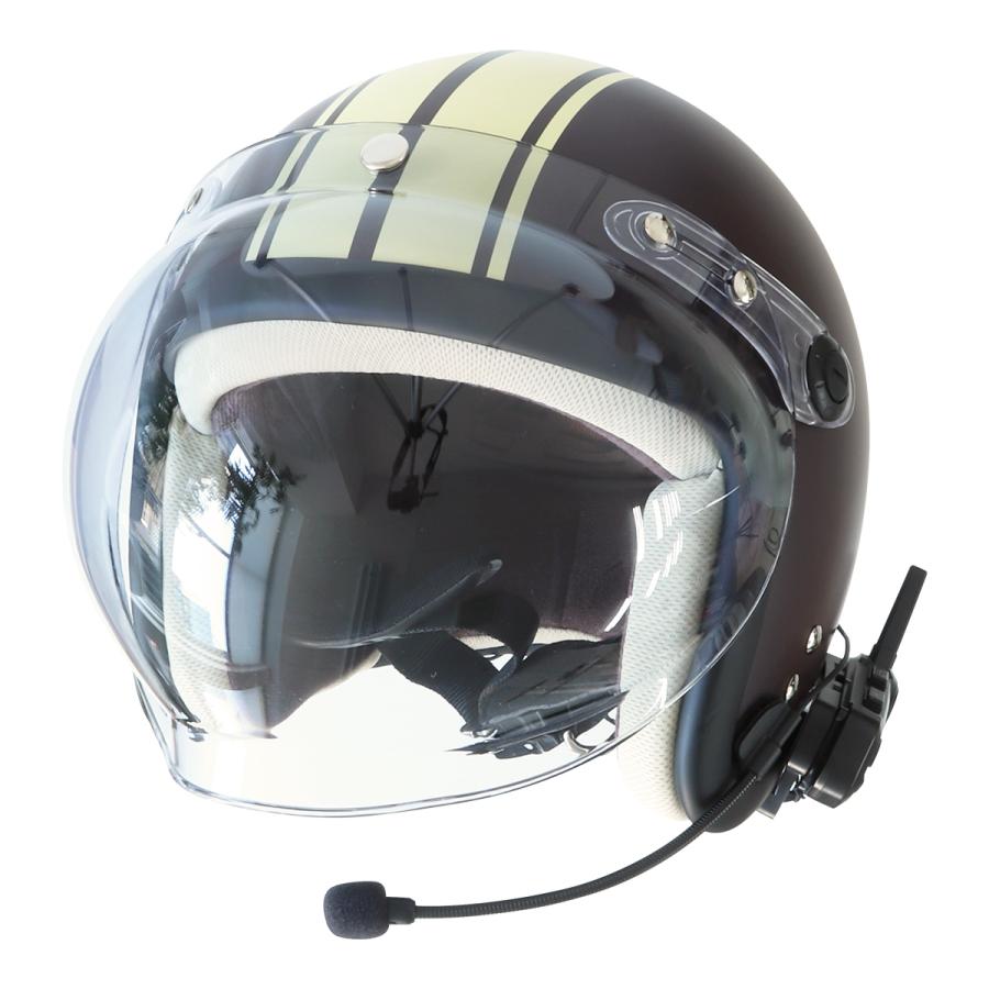 バイクヘルメットインカム付いてます。 6ヵ月保証】バイク インカム 最大6台同時接続 Bluetooth ノイズ