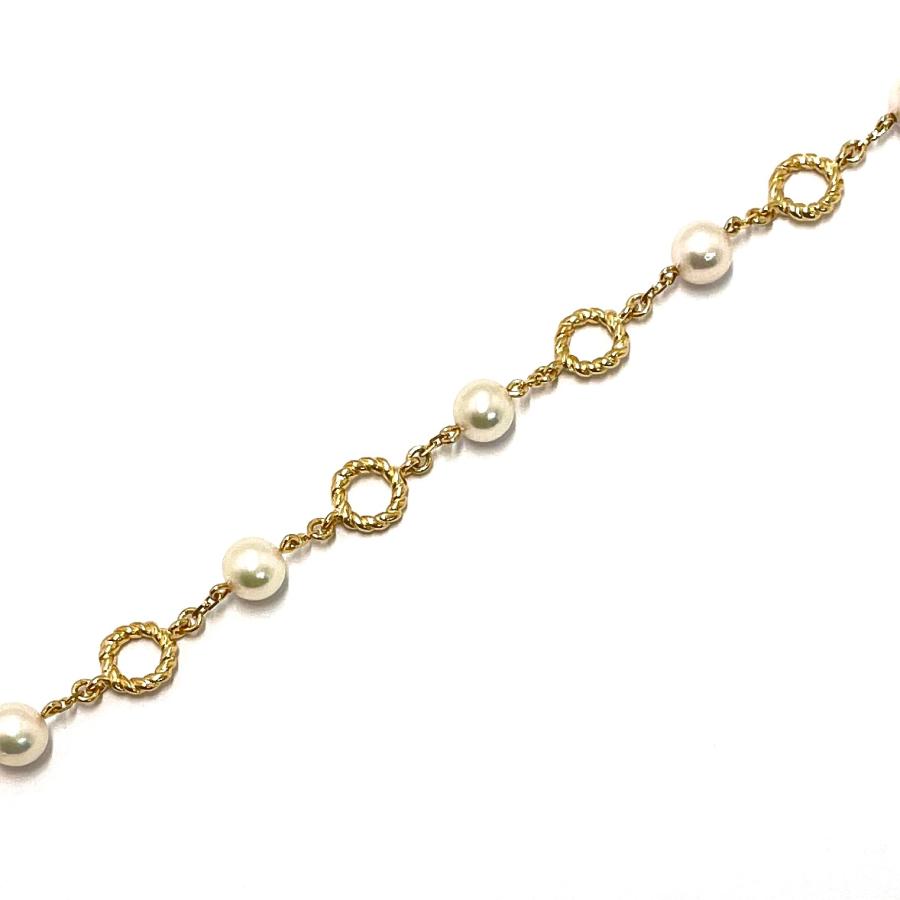 MIKIMOTO（ミキモト） パールブレスレット K18YG 5.0mm アコヤ真珠