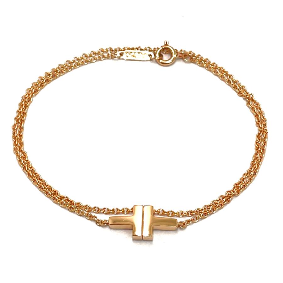 TIFFANY&Co.（ティファニー） T TWO ブレスレット ダブルチェーン