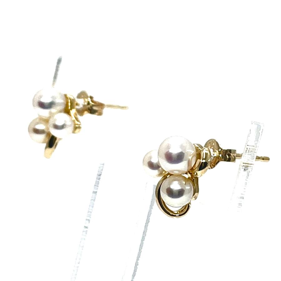 TASAKI（タサキ） パールピアス K18YG 3.4〜4.6mm ベビーパール アコヤ