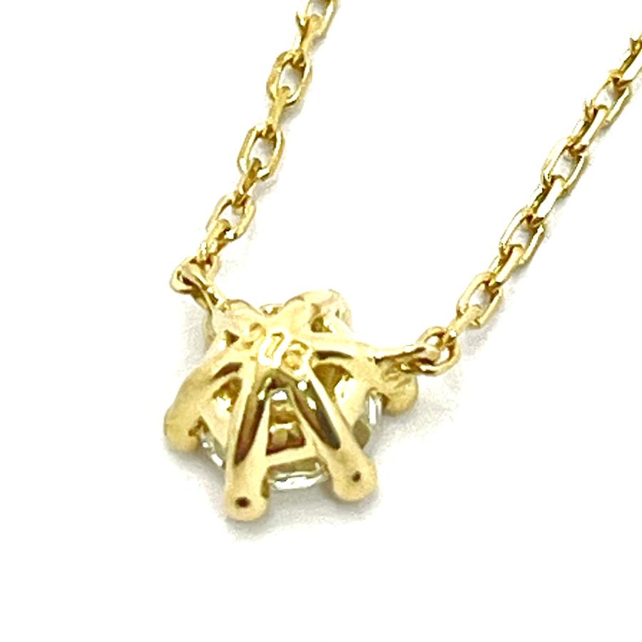 AHKAH / アーカー エンブレイス ダイヤモンドネックレス K18YG 0.13ct 