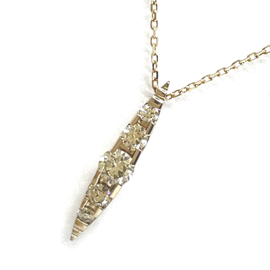 KASHIKEY / カシケイ ネイキッド ダイヤネックレス K18BG 0.30ct