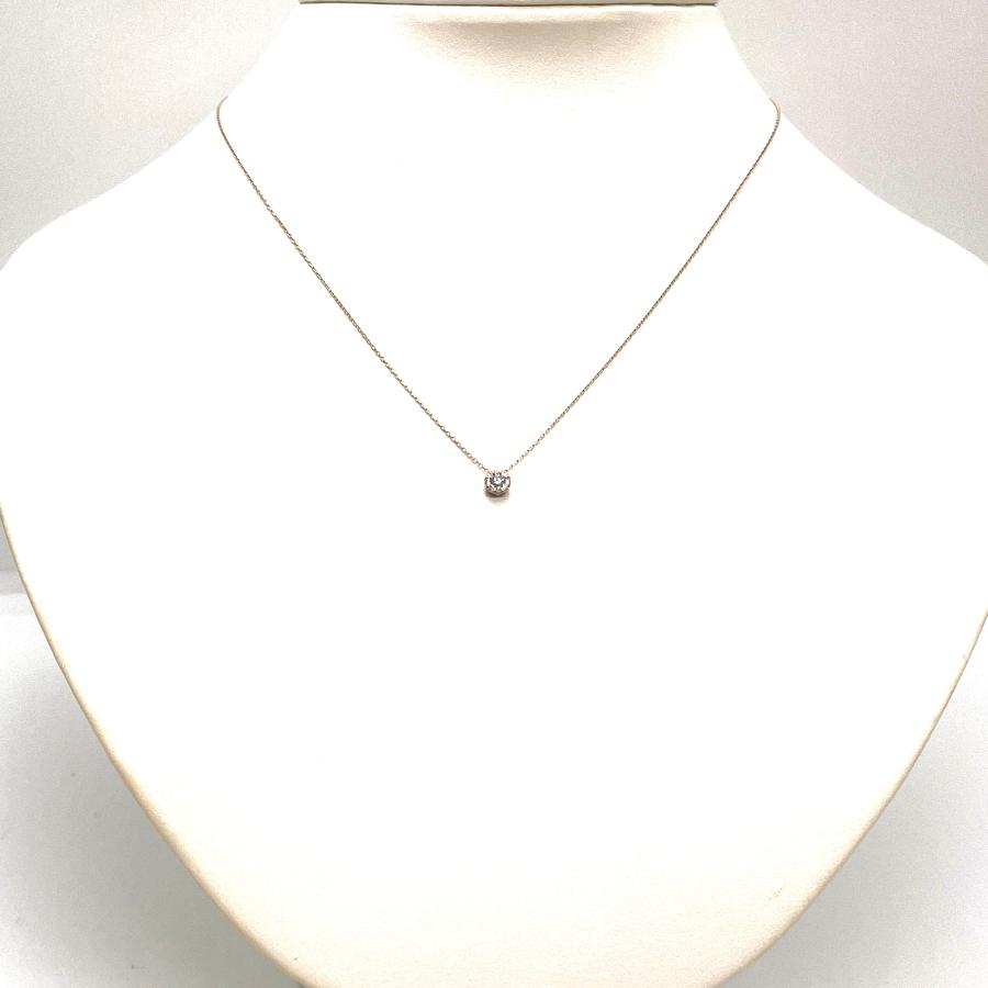 VENDOME AOYAMA / ヴァンドーム青山　ガーランド ダイヤネックレス　0.10ct　K18PG　ダイヤモンド　フラワー　ペンダント　プレゼント